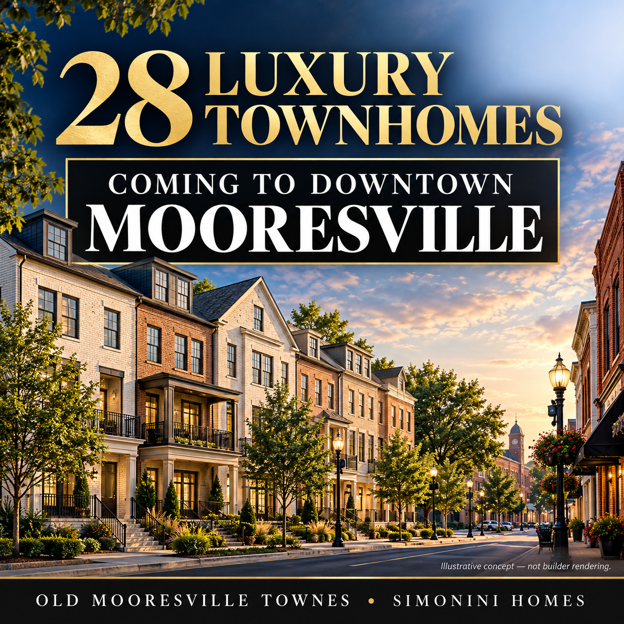 Luxury Townhomes Coming to Downtown Mooresville