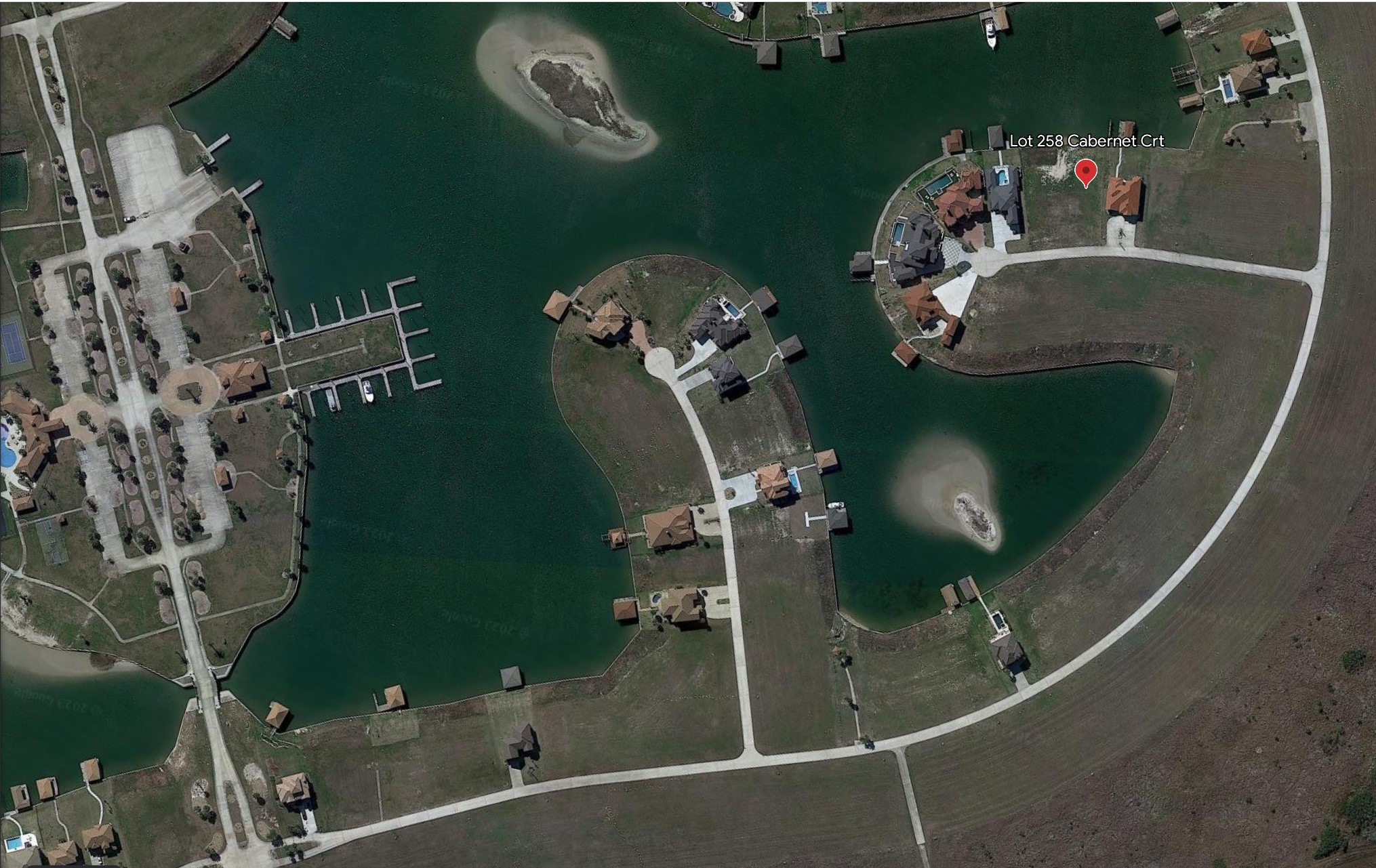 Google Earth Map Lot 258 Cabernet Crt