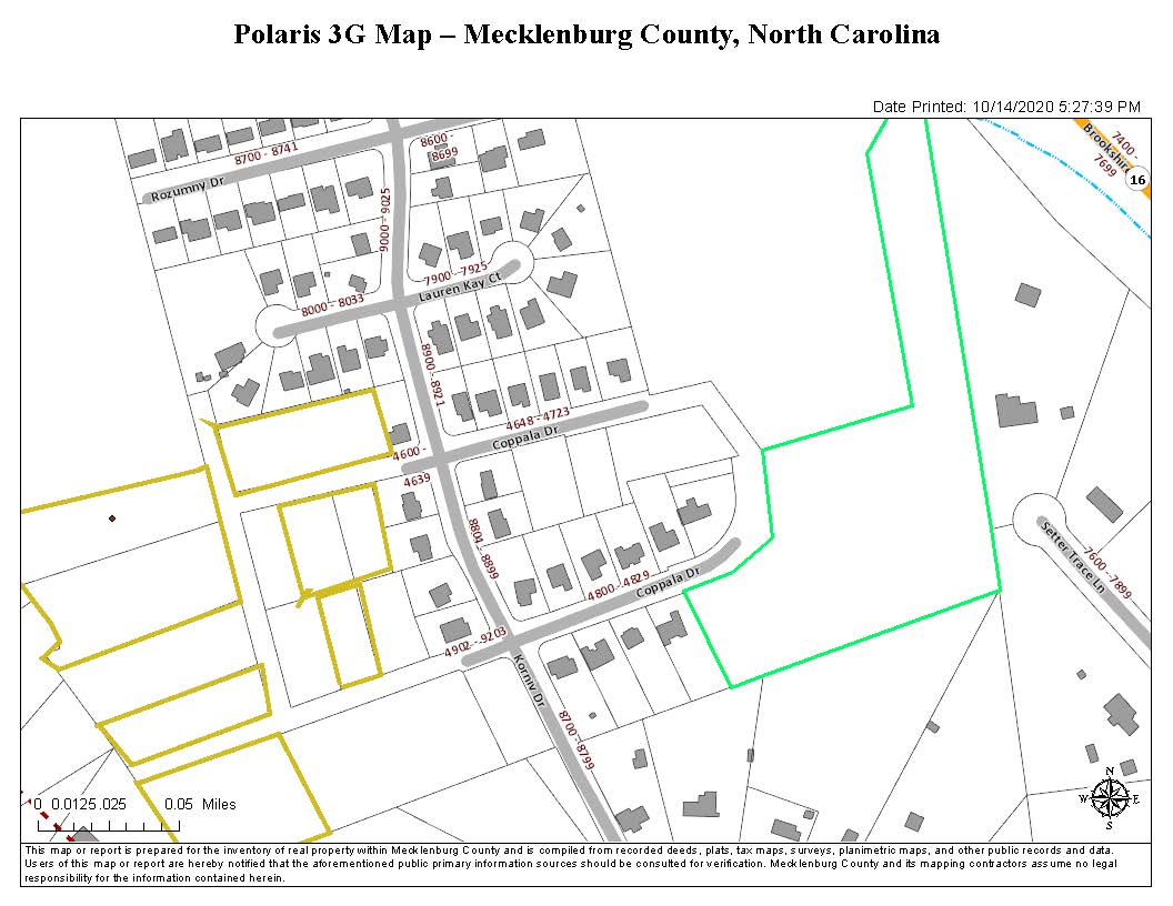 highlighted plot map