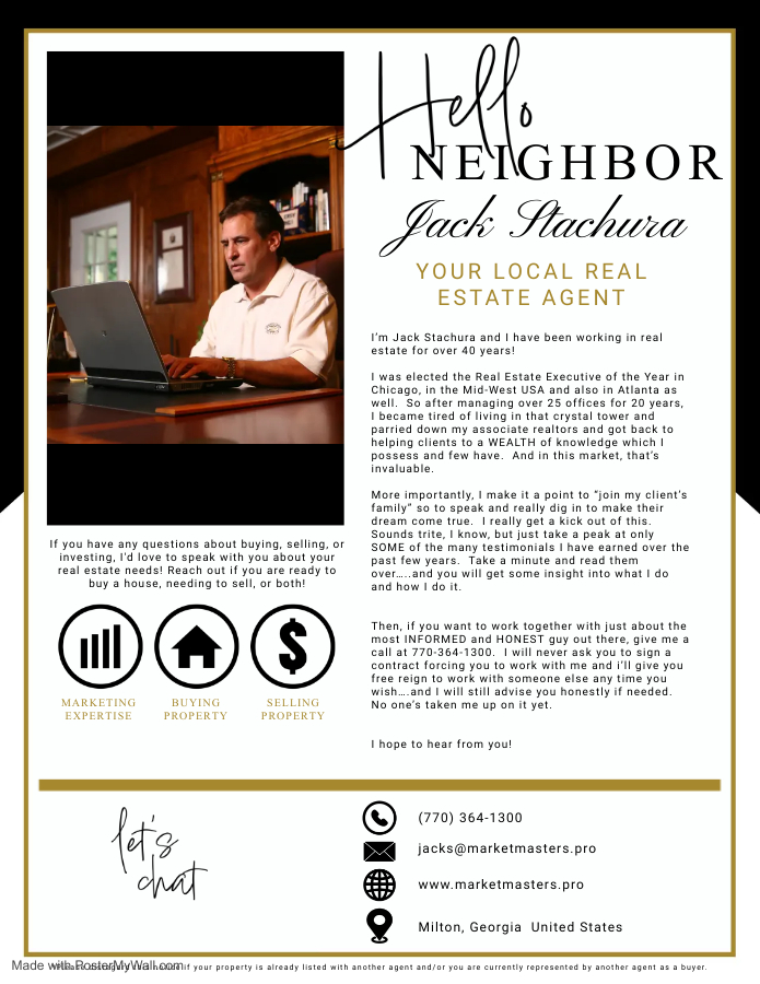 Hello Neighbor Introduction Real Estate Agent - Made with PosterMyWall
