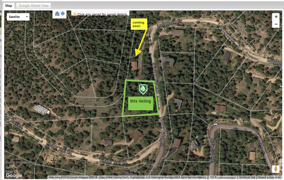 Evergreen Land for Sale, mountain top home sites, community water