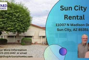 Sun City Rental at 11007 N Madison DR, Sun City, AZ 85351