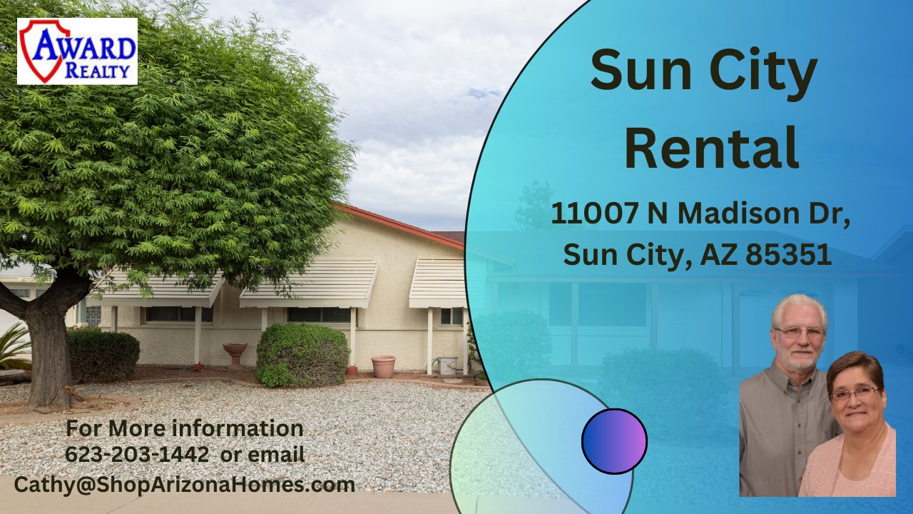 Sun City Rental at 11007 N Madison DR, Sun City, AZ 85351