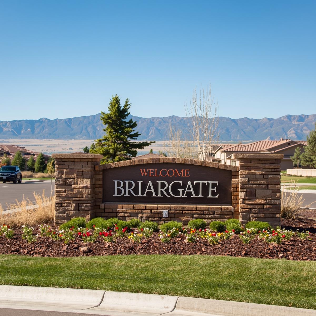 Briargate Houses for Sale — Colorado Springs’ Family-Focused North Side Briargate sign