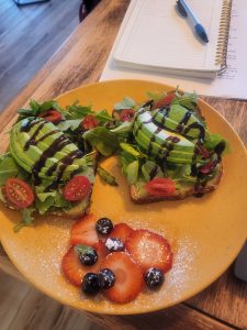 Avocado Toast from Roosters Coffeehouse