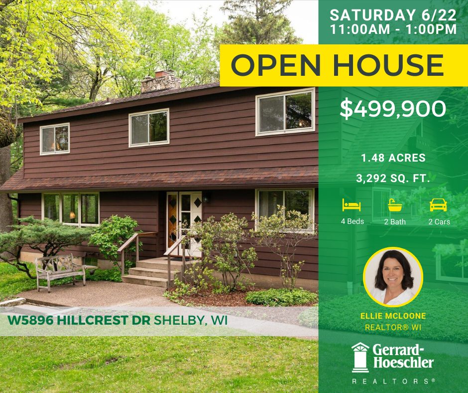 Open House Saturday June 22 11-1pm