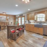 Log wall in Kitchen
