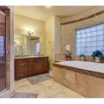 master bath with stand alone shower