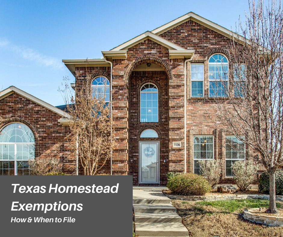 Texas Homestead Exemptions: How & When To File - Leah Loves Real Estate!