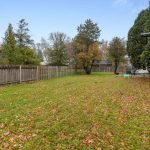 Fenced in backyard