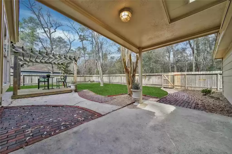 2406 Box Oak Place The Woodlands TX 77380 - Back Patio 1