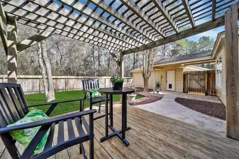 2406 Box Oak Place The Woodlands TX 77380 - Back Patio 2