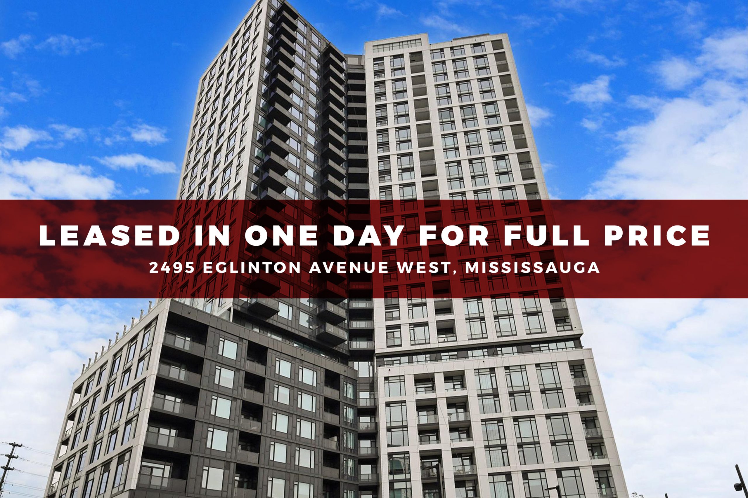LEASED in 1 DAY – 2495 Eglinton Ave W # 2702, Mississauga, ON One Day (1)