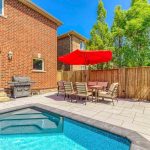Oakville Homes for Sale in Joshua Creek Neighbourhood  Inground Pool Back yard Oasis