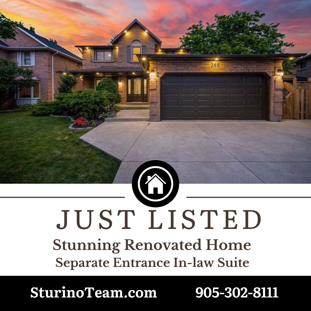 Detached Home Renovated with In Law Suite Sturino Team 905-302-8111