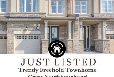 Trendy Freehold Townhouse In a Great Neighbourhood