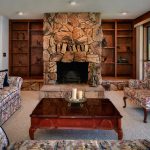 Fireplace in Living Room at 12912 Garden Bar Rd Grass Valley CA 95949