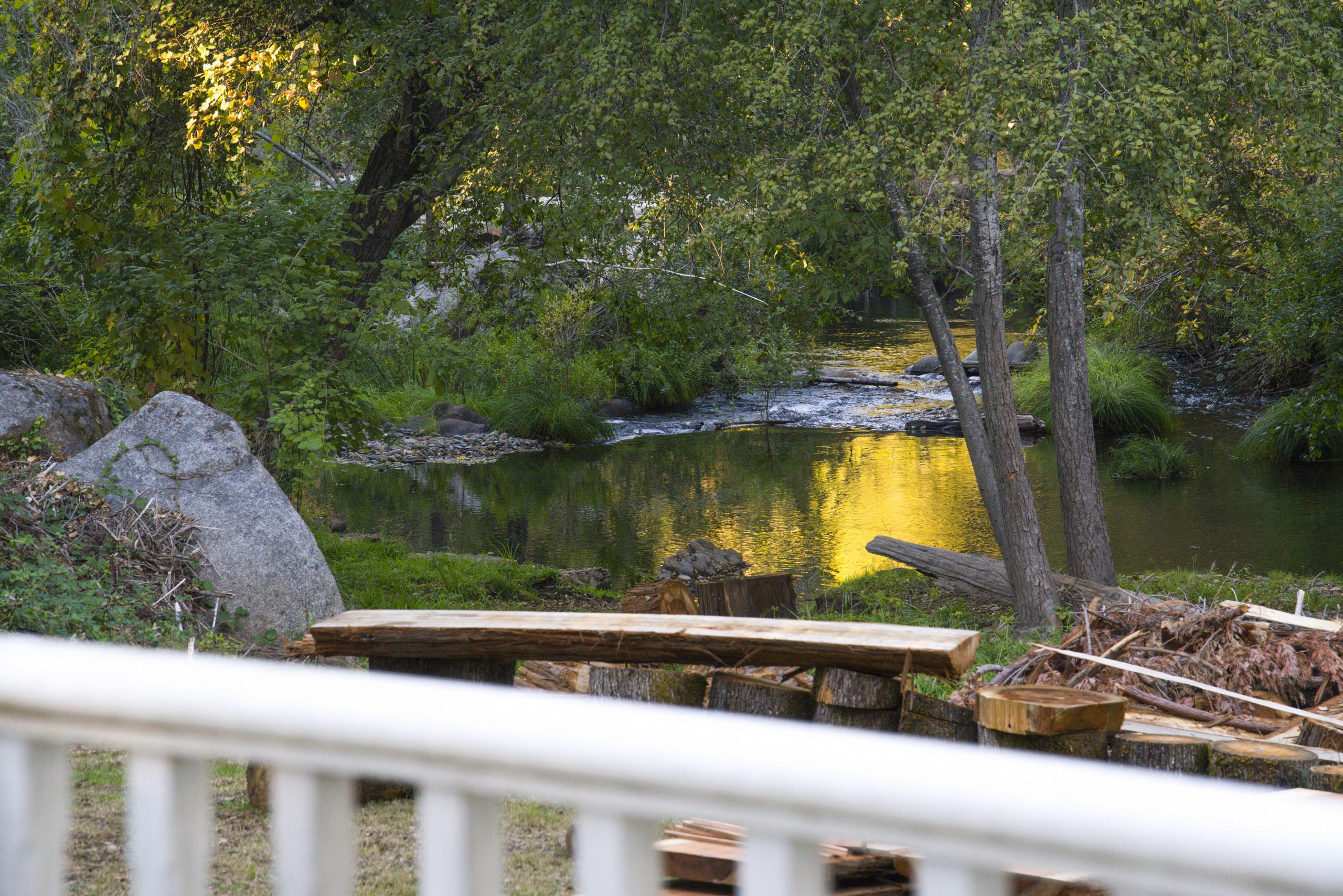 1. Stream River from deck