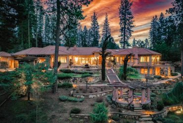 Remarkable Mediterranean Villa on a breathtaking hilltop parcel unlike anything in Nevada County!
