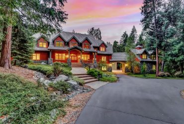 Nevada County’s premier Nevada City estate featuring an 8,773 SF Tahoe style home + 2779 SF Guest Home