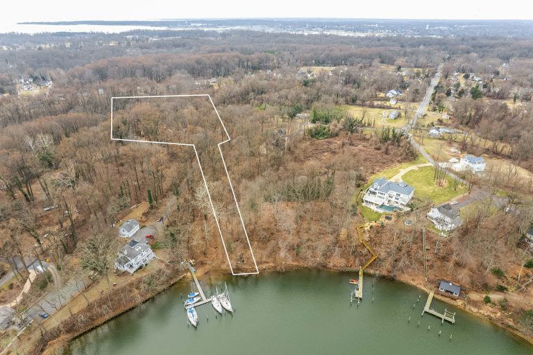 1611 Orchard Beach Road Annapolis MD 21409 - Aerial View with Lot Lines